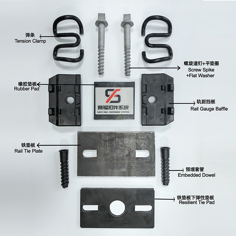 The W300 Fastening System: Engineered for Safer, More Stable Railway Infrastructure插图 Core Components of the W300 Fastening System