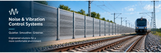 SFFST Advances Railway Performance with Noise & Vibration Control Systems插图 Noise and vibration control systems banner for railway project