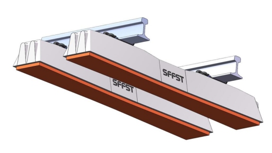 SFFST Advances Railway Performance with Noise & Vibration Control Systems插图 SFFST level crossing panel isometric drawing for railway